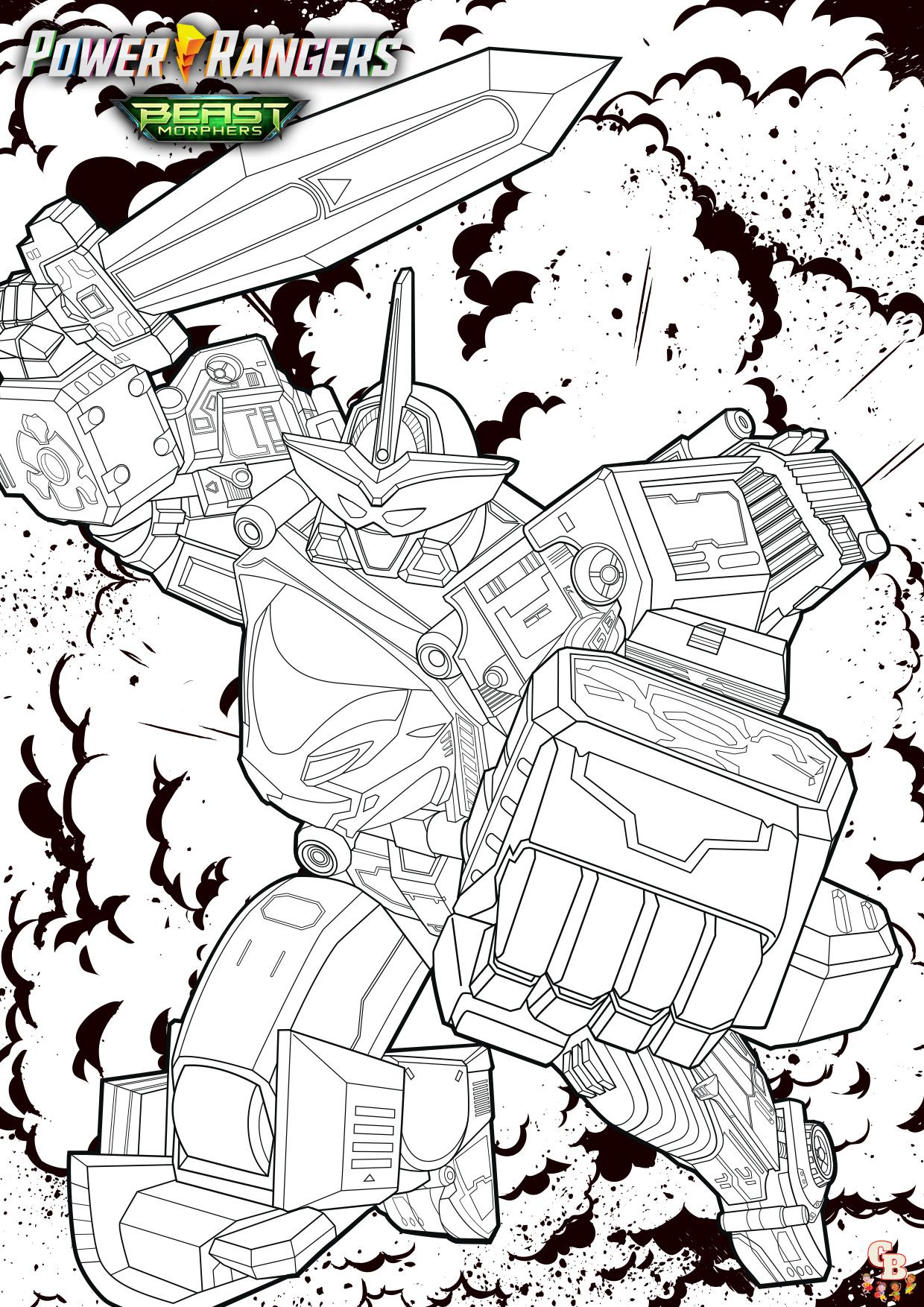 Coloriage Megazord