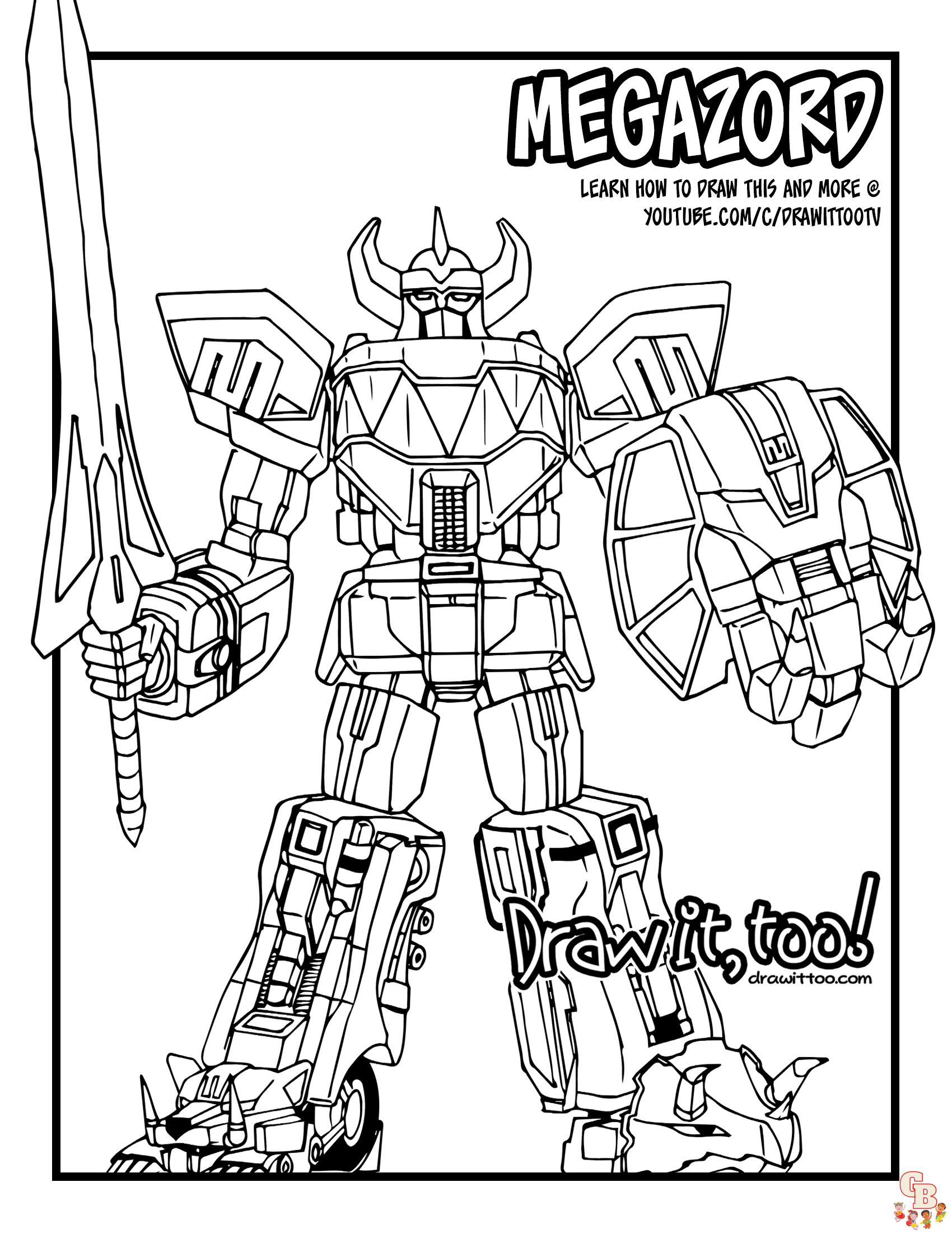 Coloriage Megazord