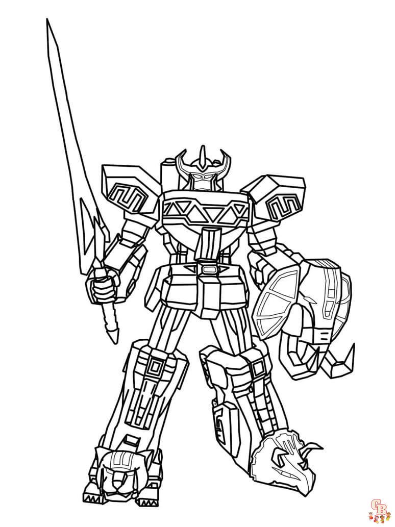 Coloriage Megazord