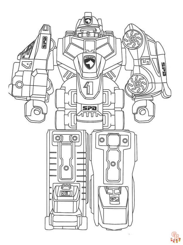 Coloriage Megazord