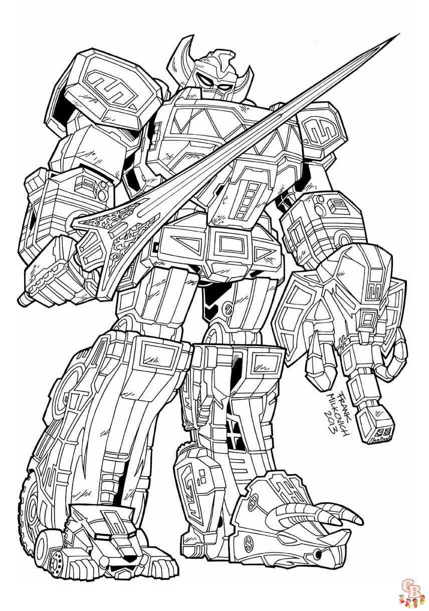 Coloriage Megazord