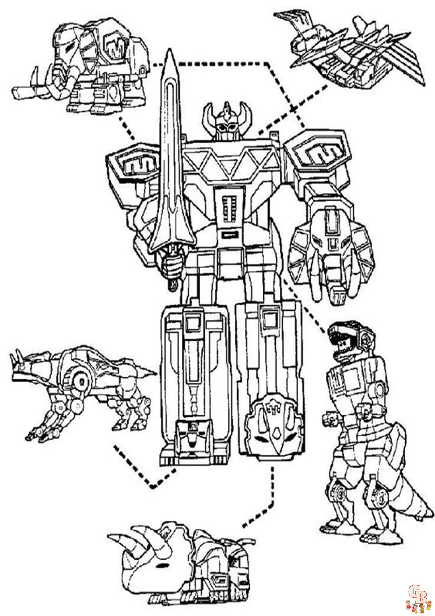 Coloriage Megazord