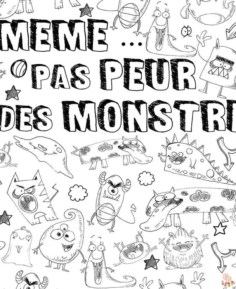 Coloriage Meme pas peur