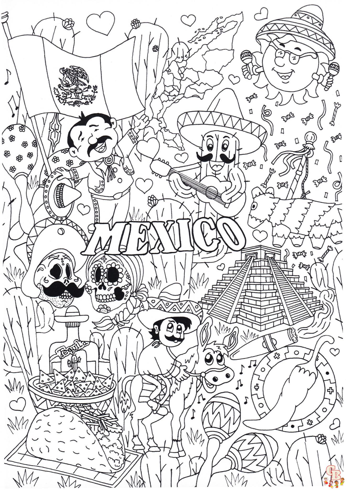 Coloriage Mexique