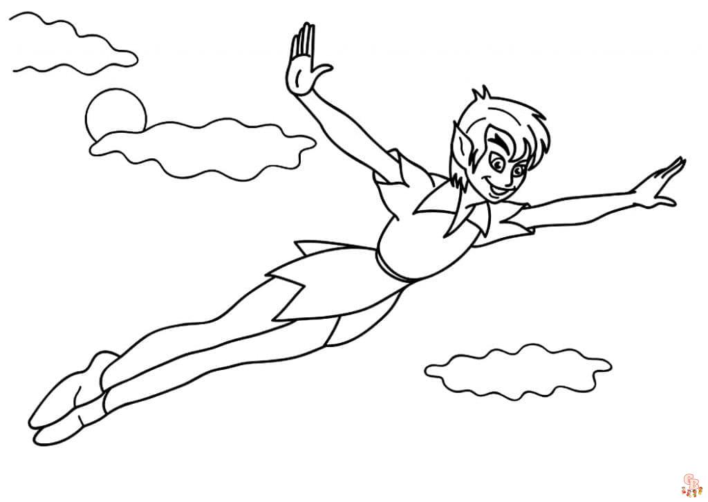 Coloriage Michael de Peter Pan