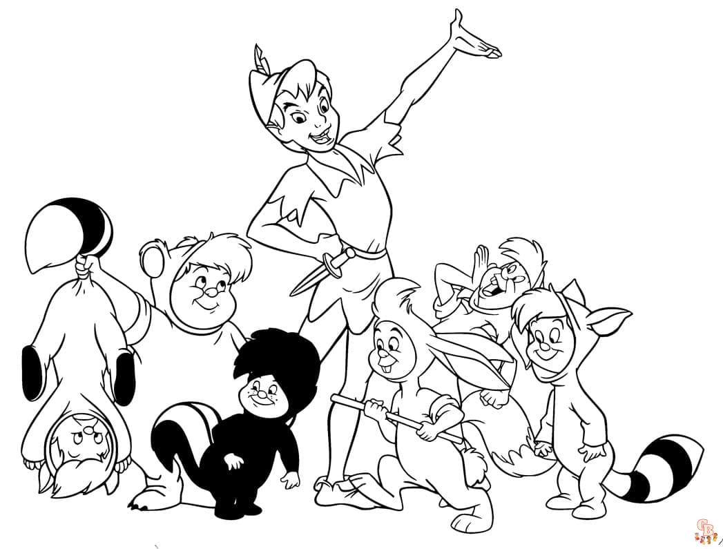 Coloriage Michael de Peter Pan