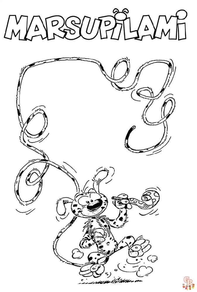 Coloriage Mon ami Marsupilami