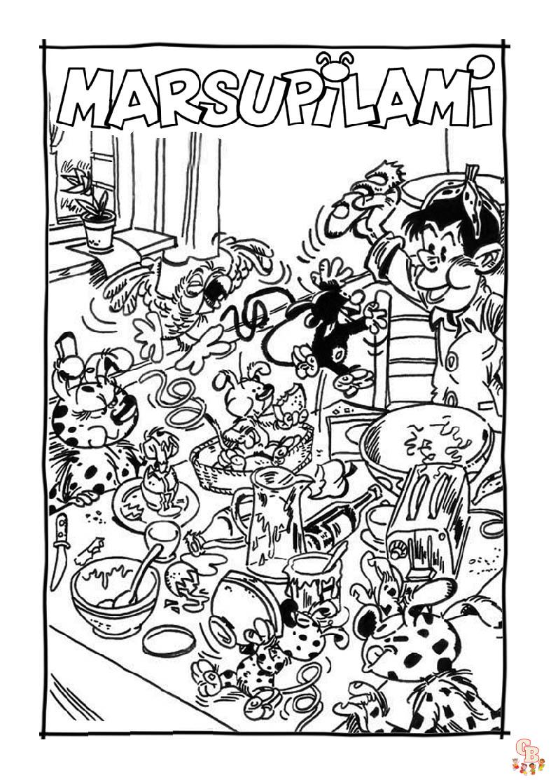 Coloriage Mon ami Marsupilami