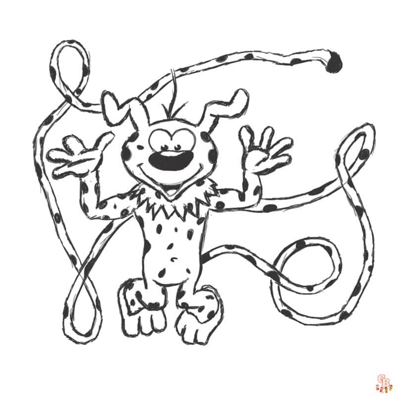 Coloriage Mon ami Marsupilami