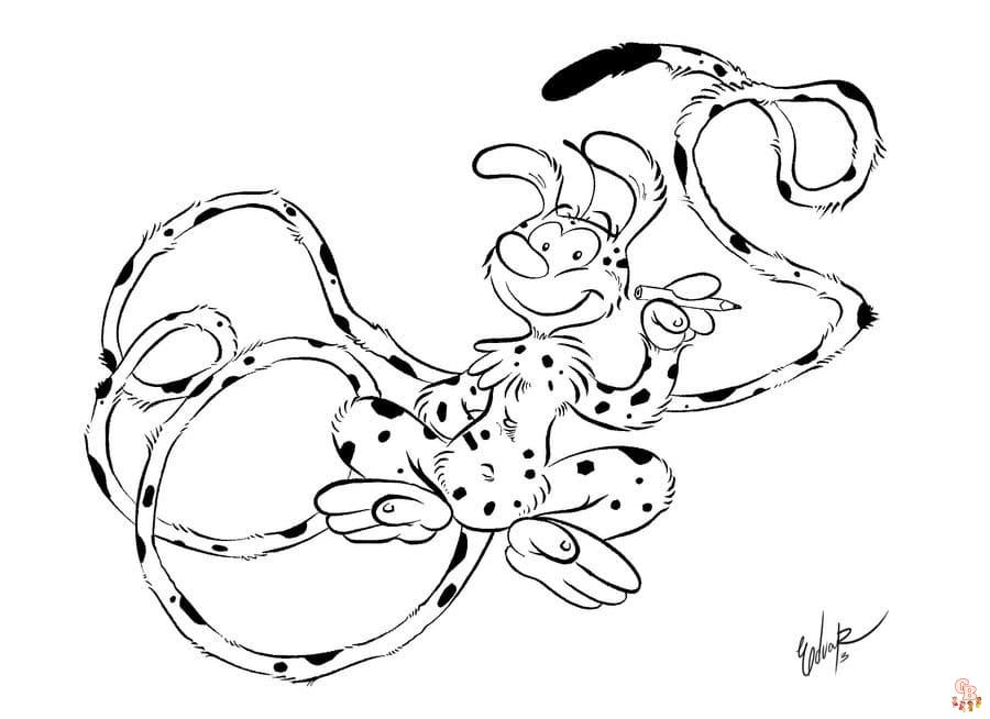 Coloriage Mon ami Marsupilami