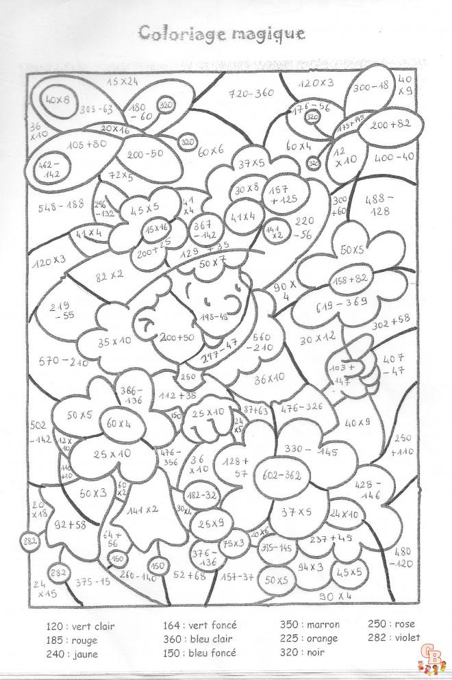 Coloriage Multiplication