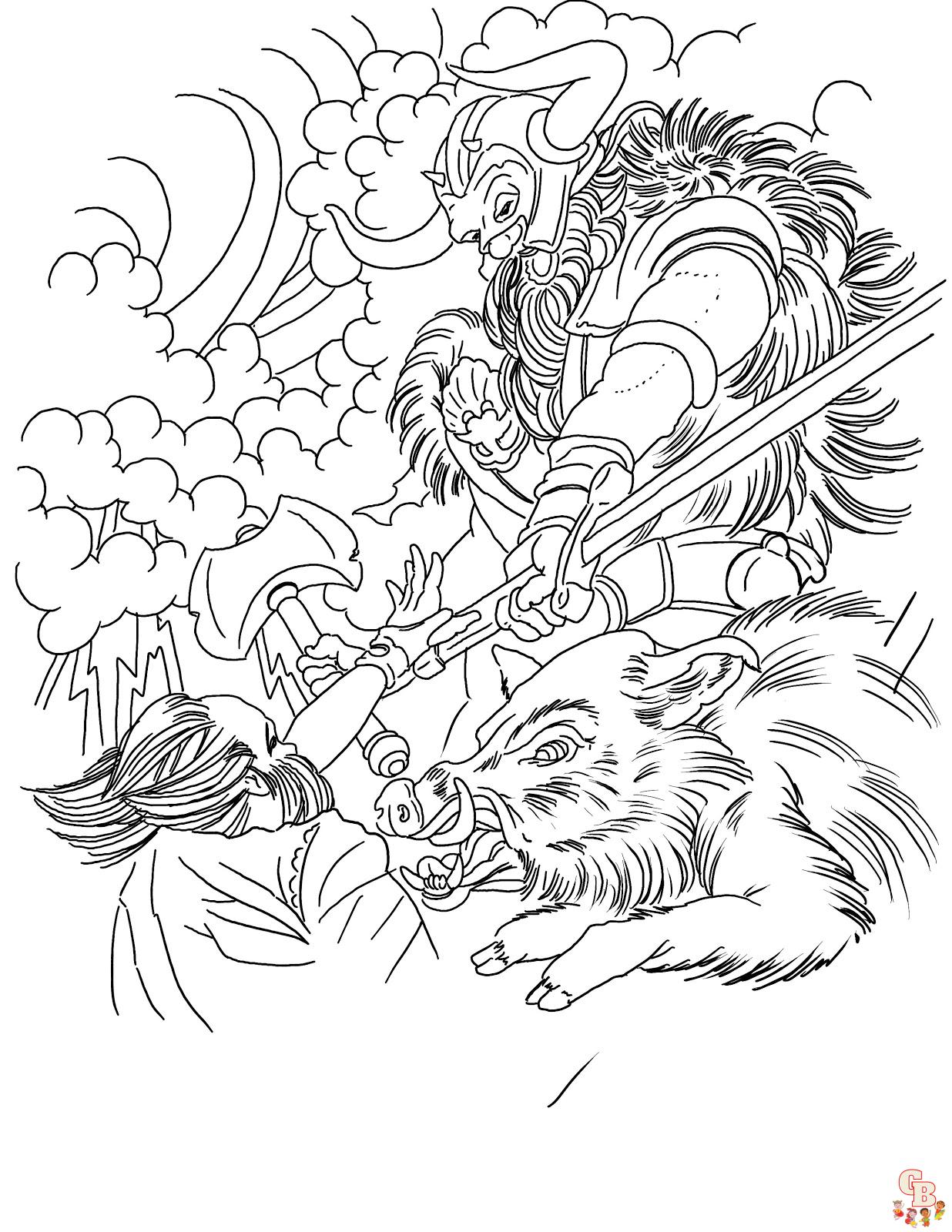 Coloriage Mythologie