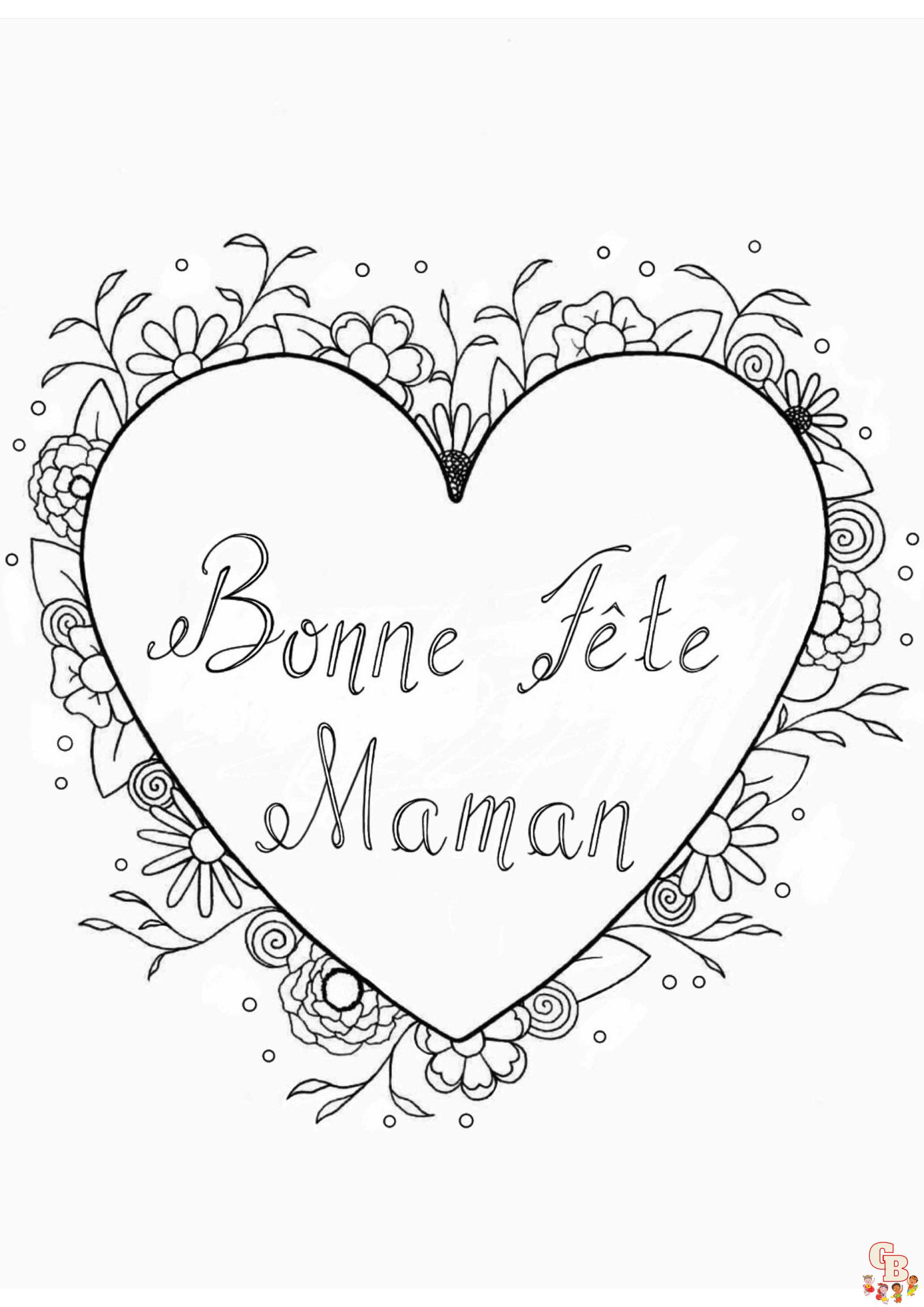 Coloriage Ours Bonne Fete Maman