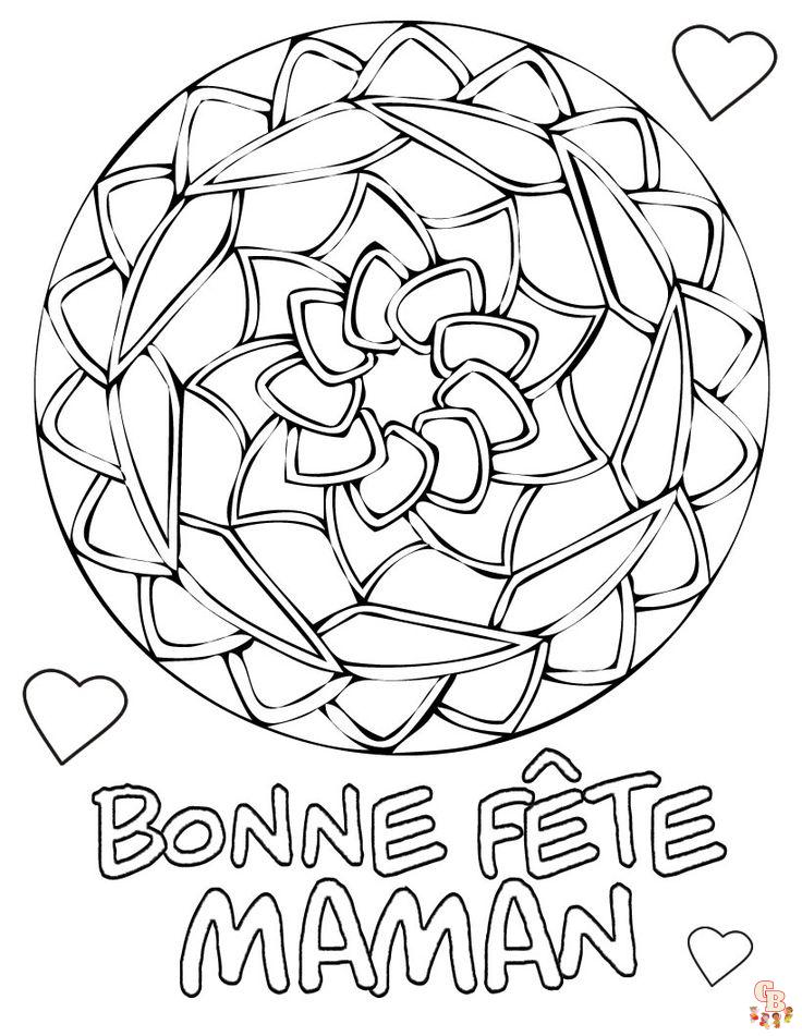 Coloriage Ours Bonne Fete Maman