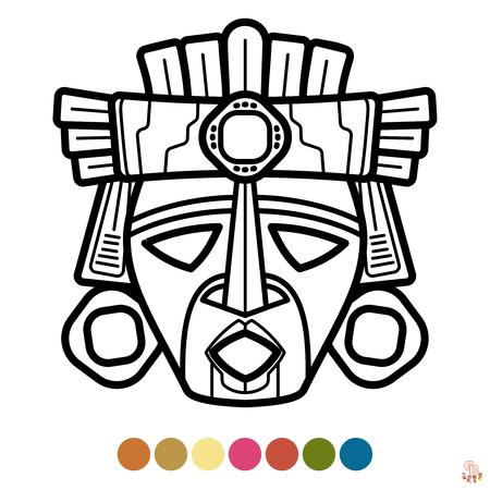 Coloriage Petit inca