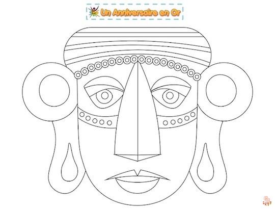 Coloriage Petit inca