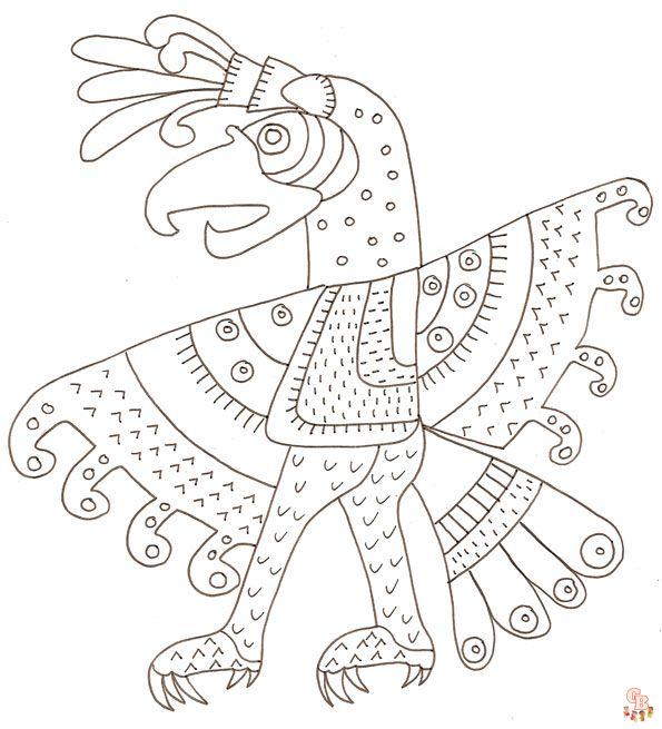 Coloriage Petit inca