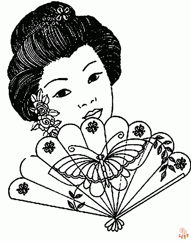 Coloriage Petite asiatique