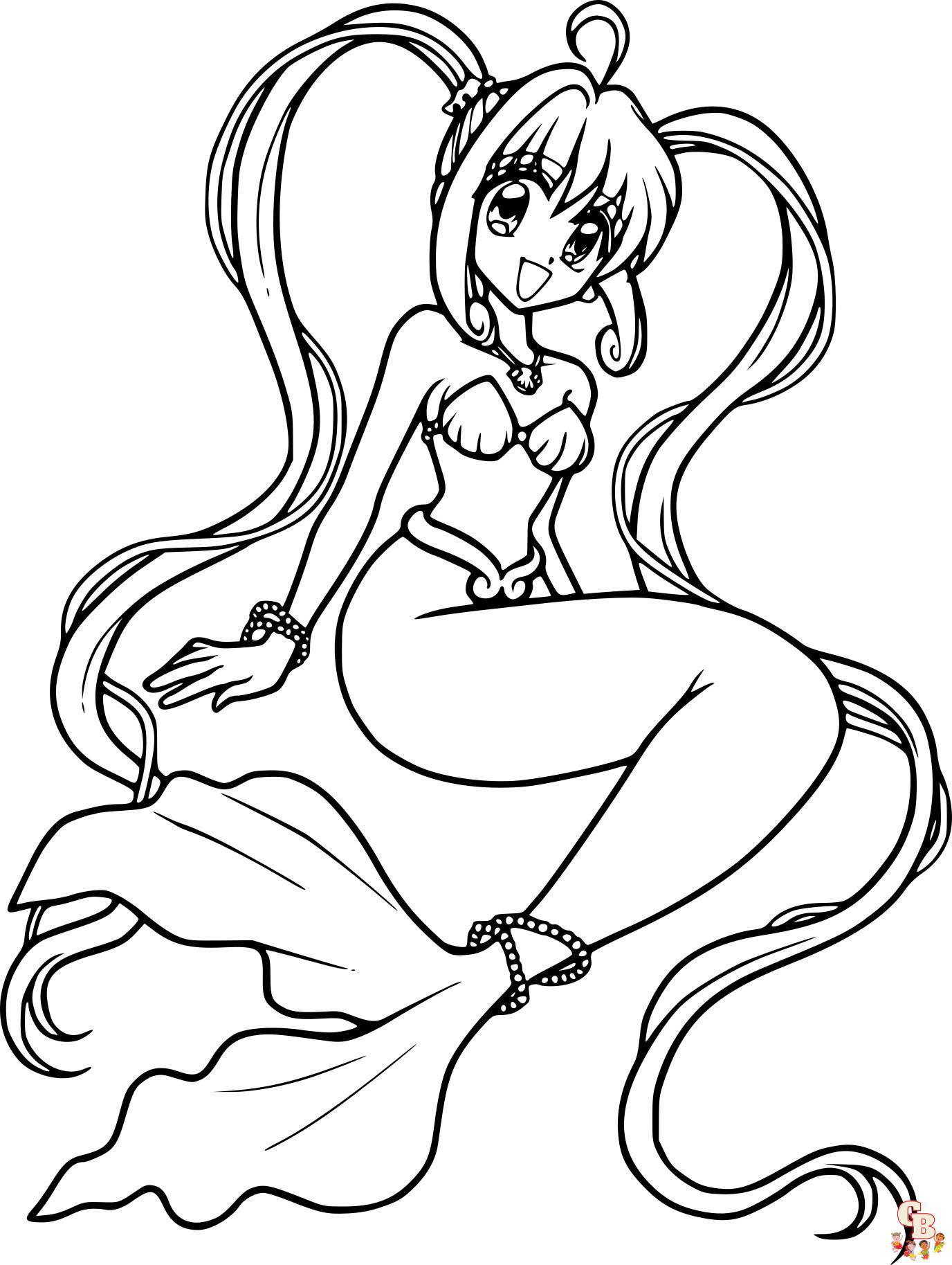 Coloriage Pichi Pichi Pitch