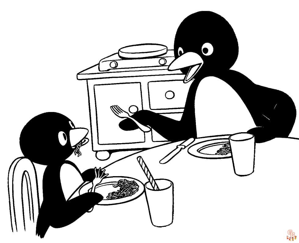 Coloriage Pingu