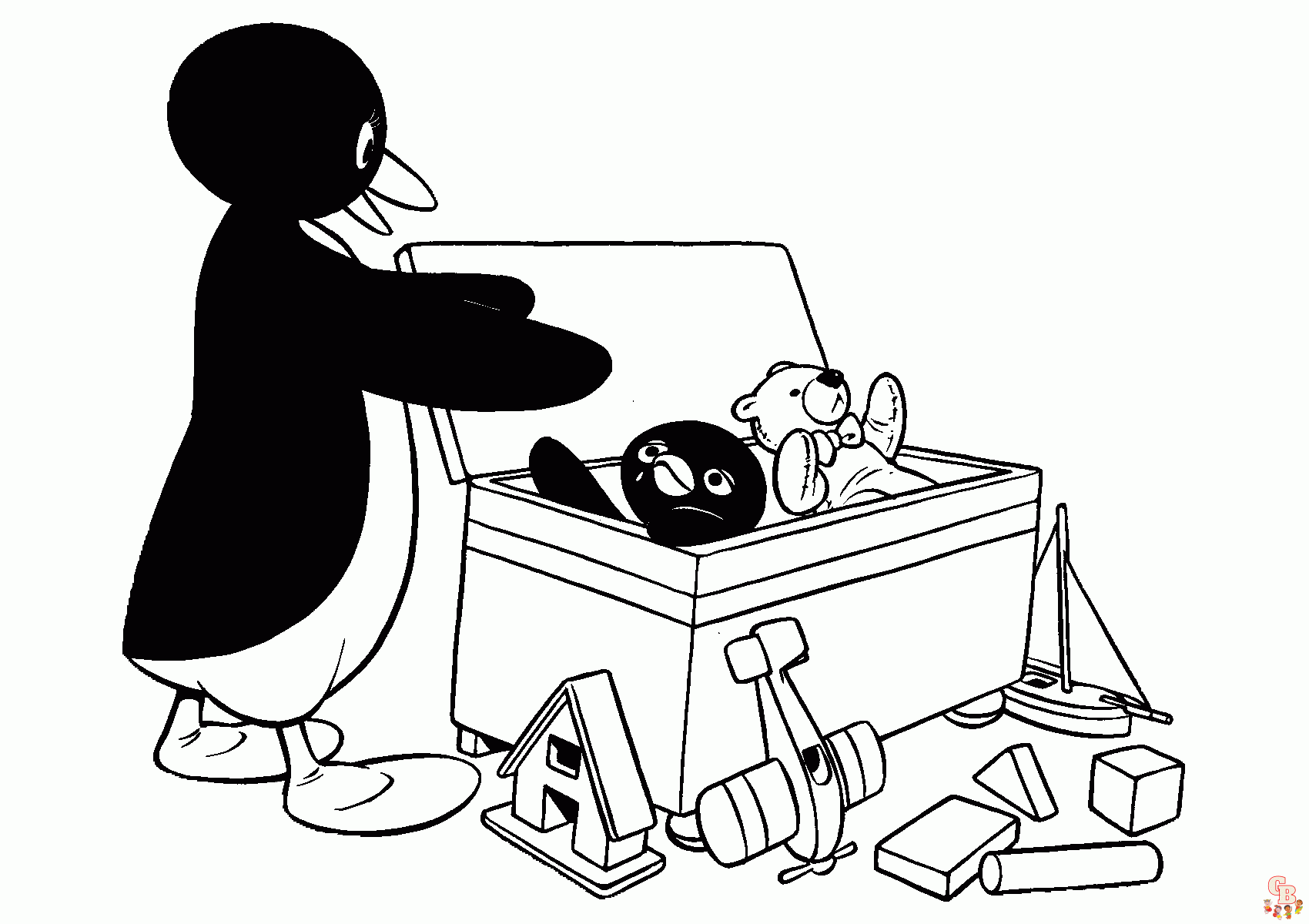 Coloriage Pingu