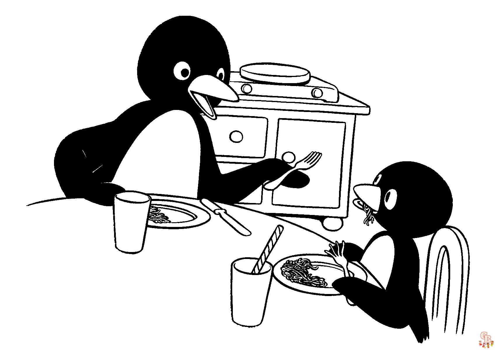 Coloriage Pingu