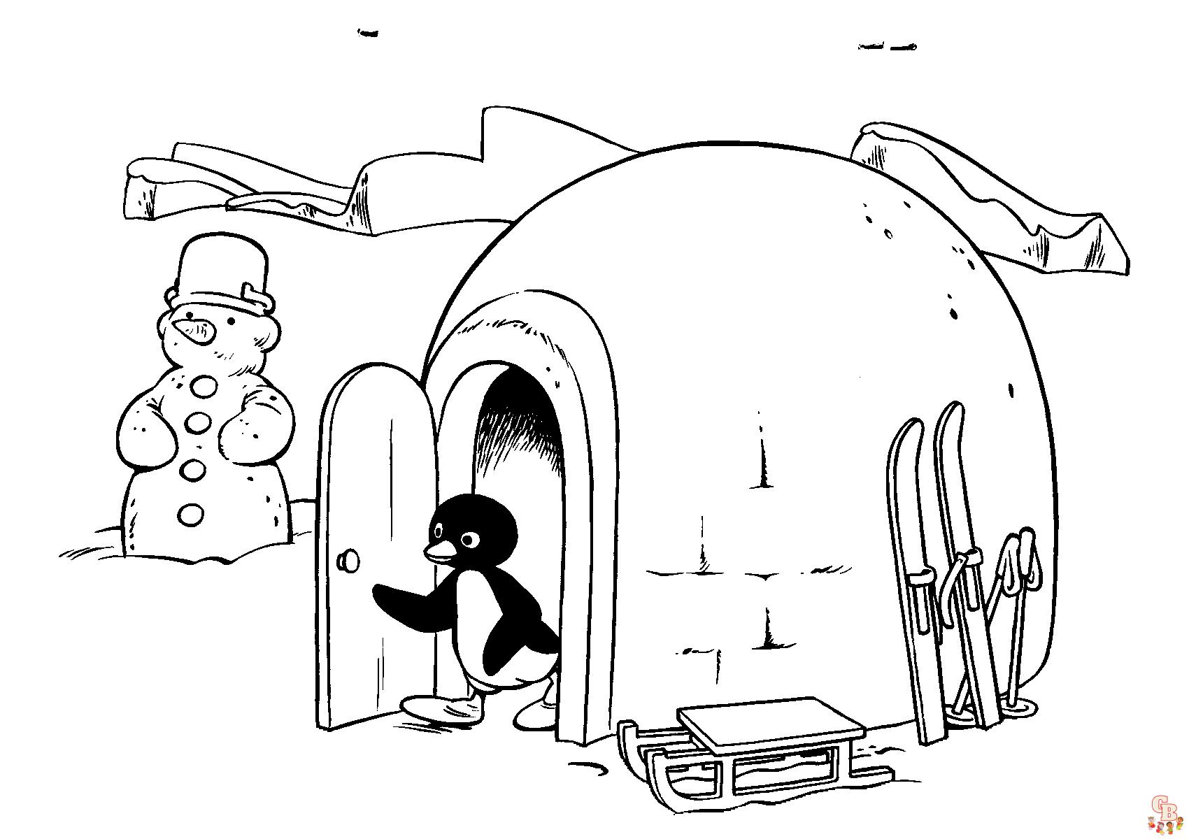 Coloriage Pingu