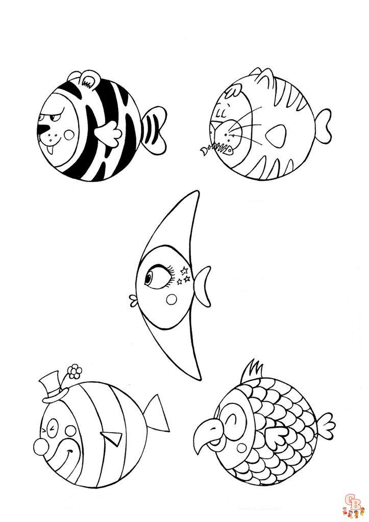 Coloriage Poisson davril