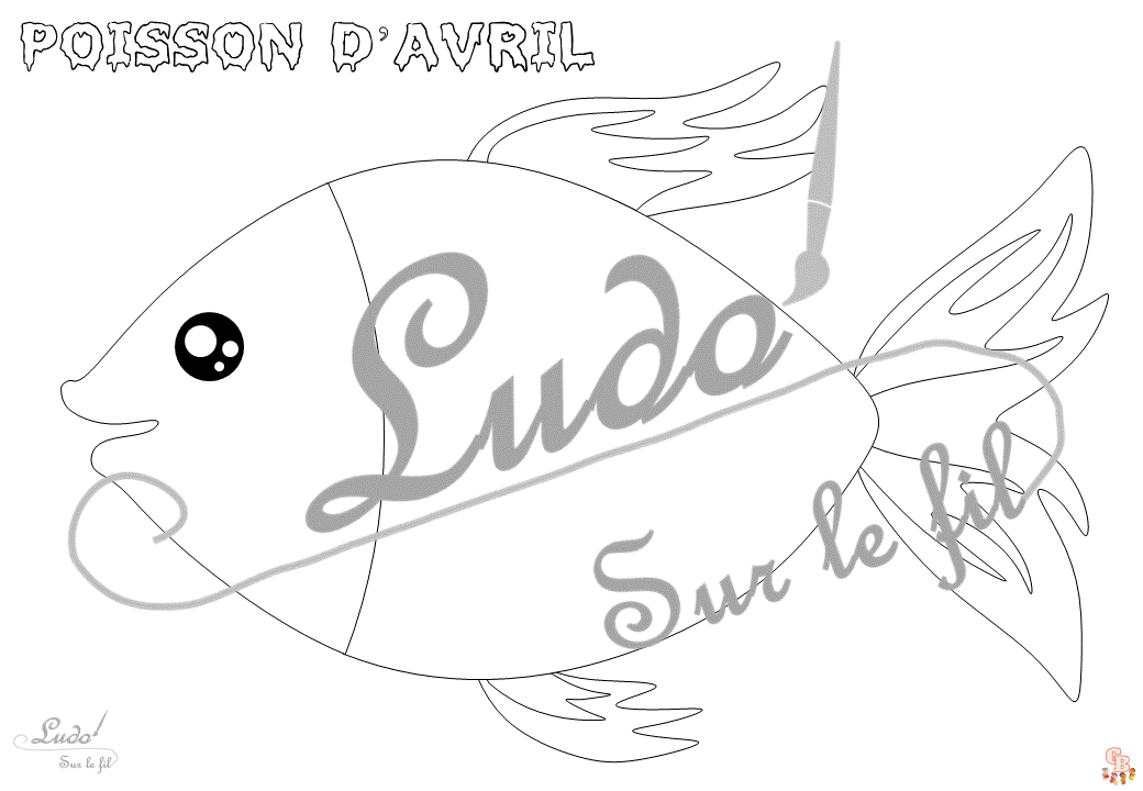 Coloriage Poisson davril