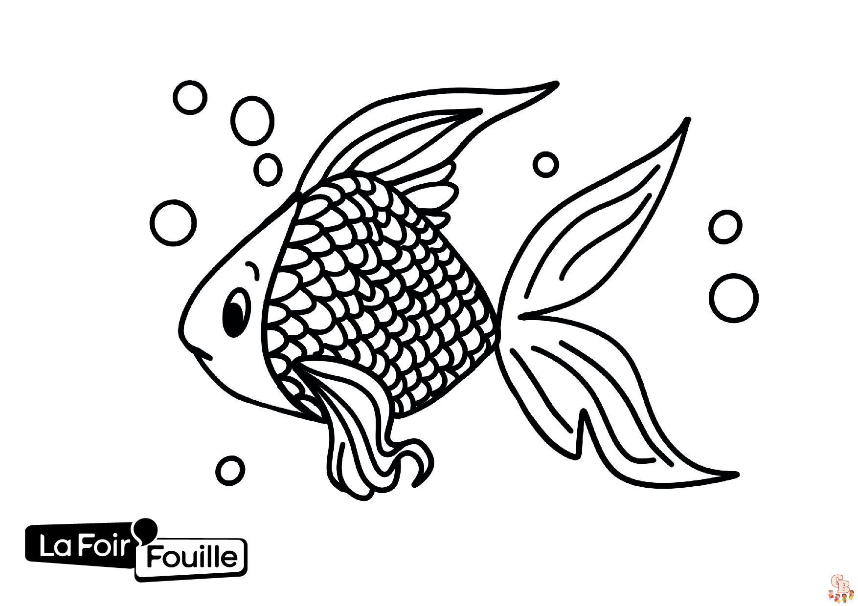 Coloriage Poisson davril