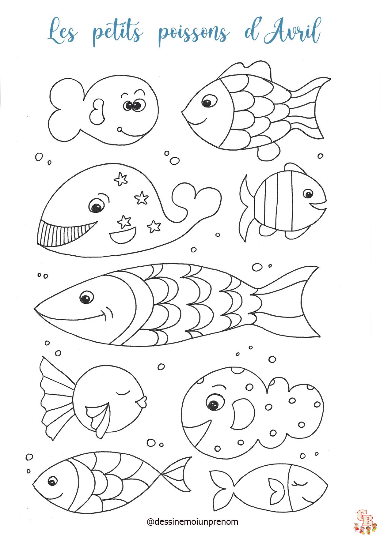 Coloriage Poisson davril