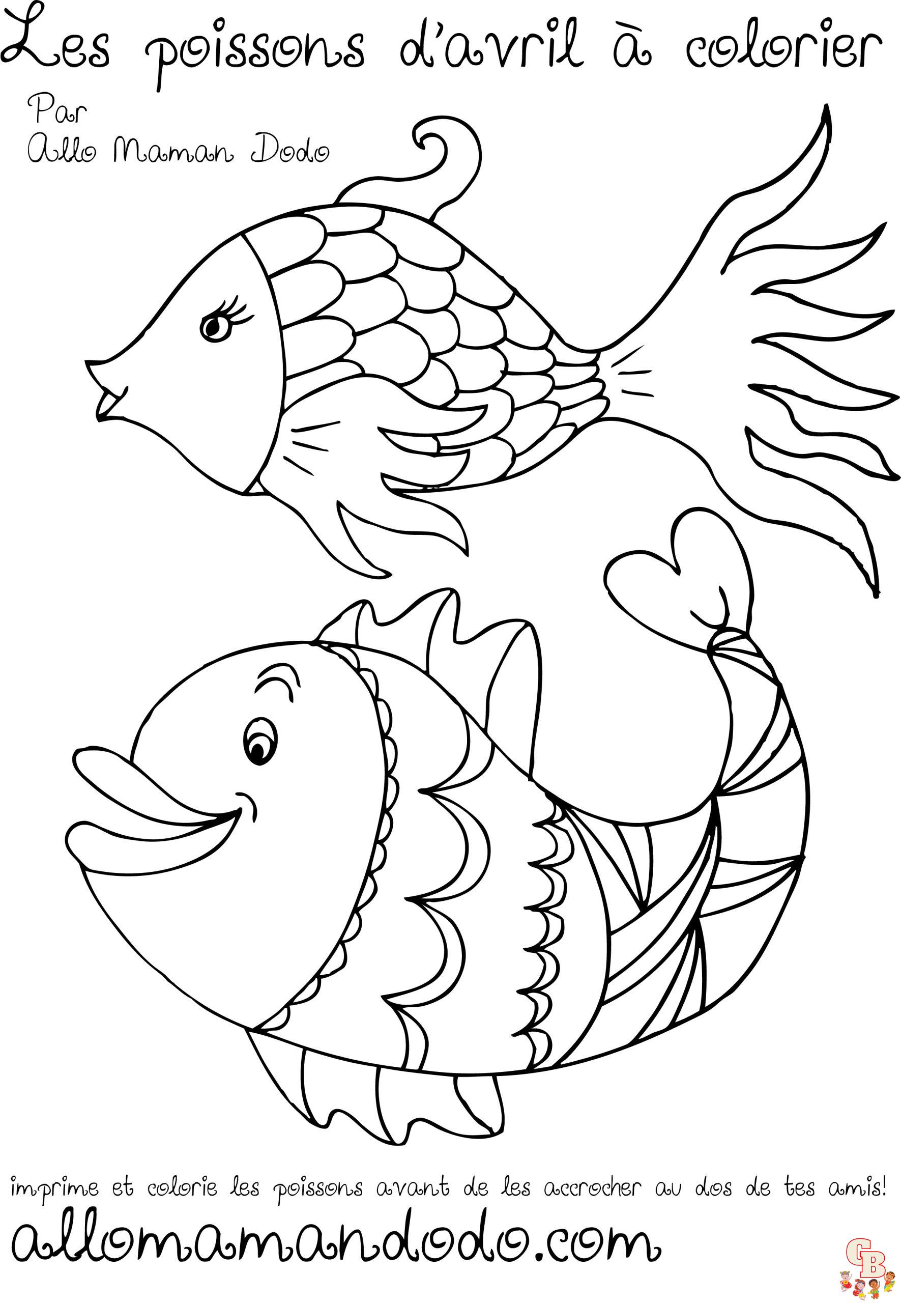 Coloriage Poisson davril