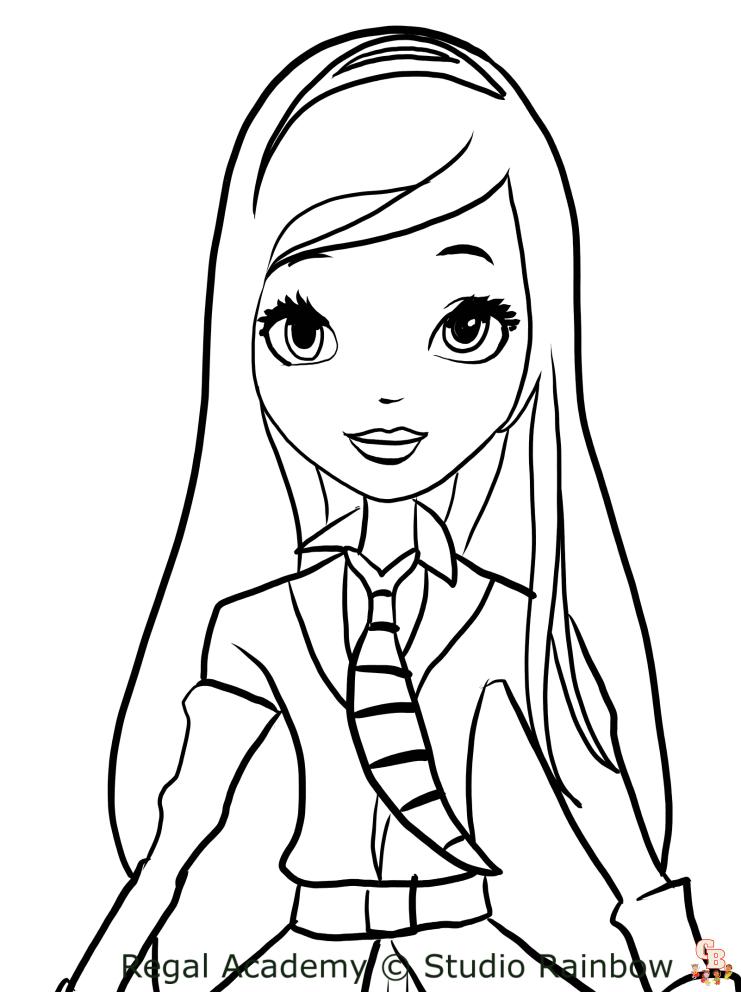 Coloriage Regal Academy lAcademie Royale