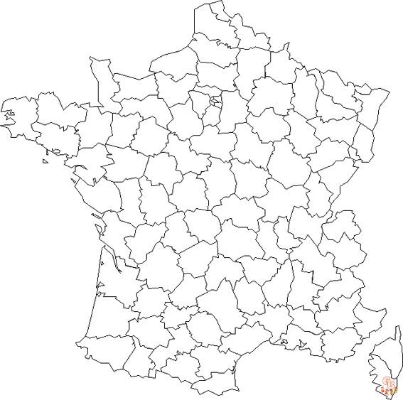 Coloriage Region de France