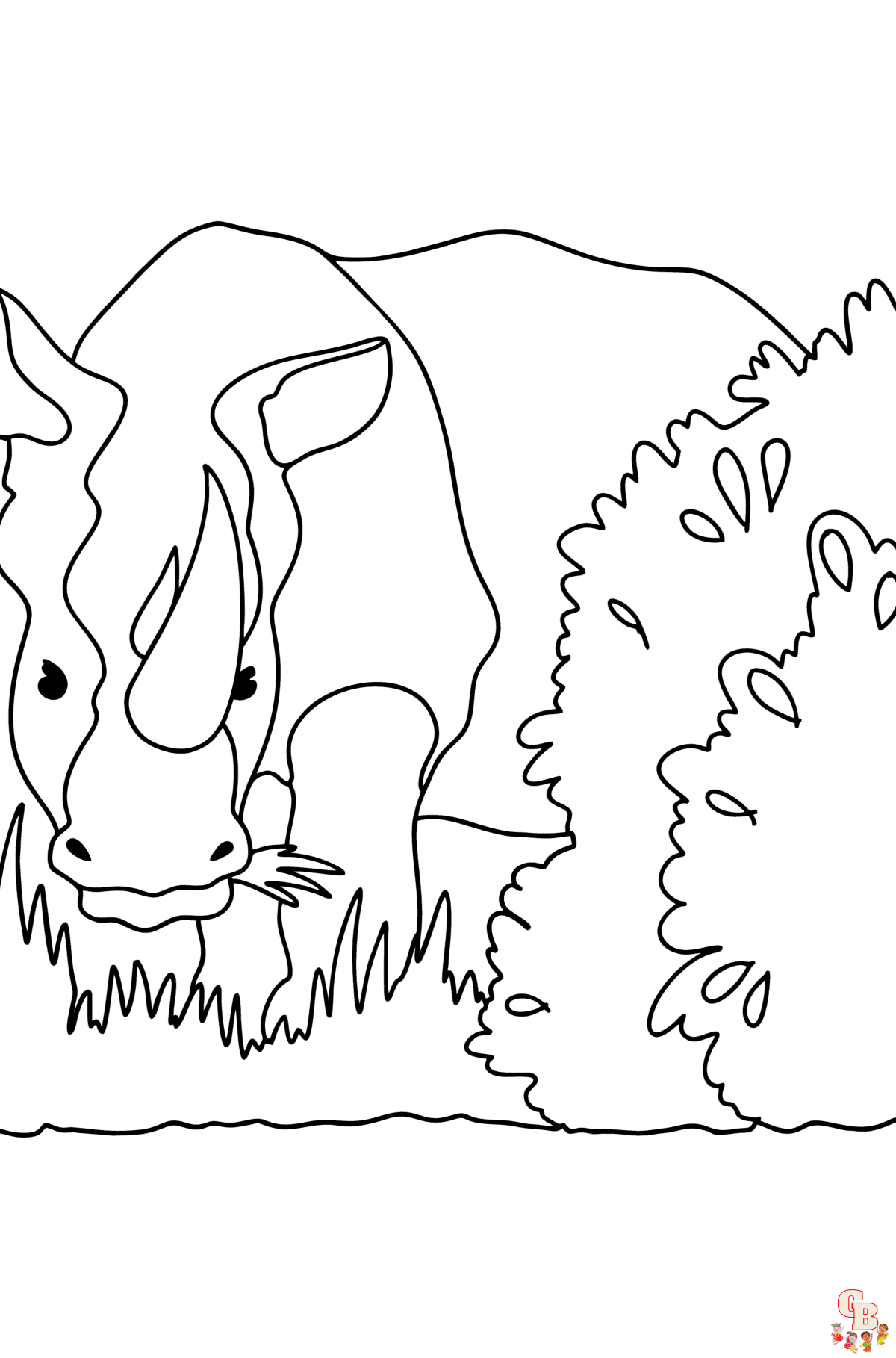 Coloriage Rhinoceros