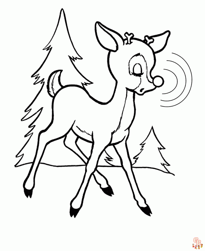 Coloriage Rudolph