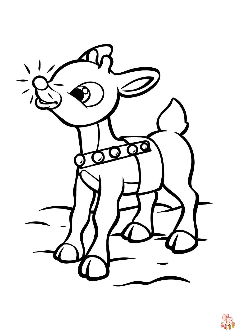 Coloriage Rudolph