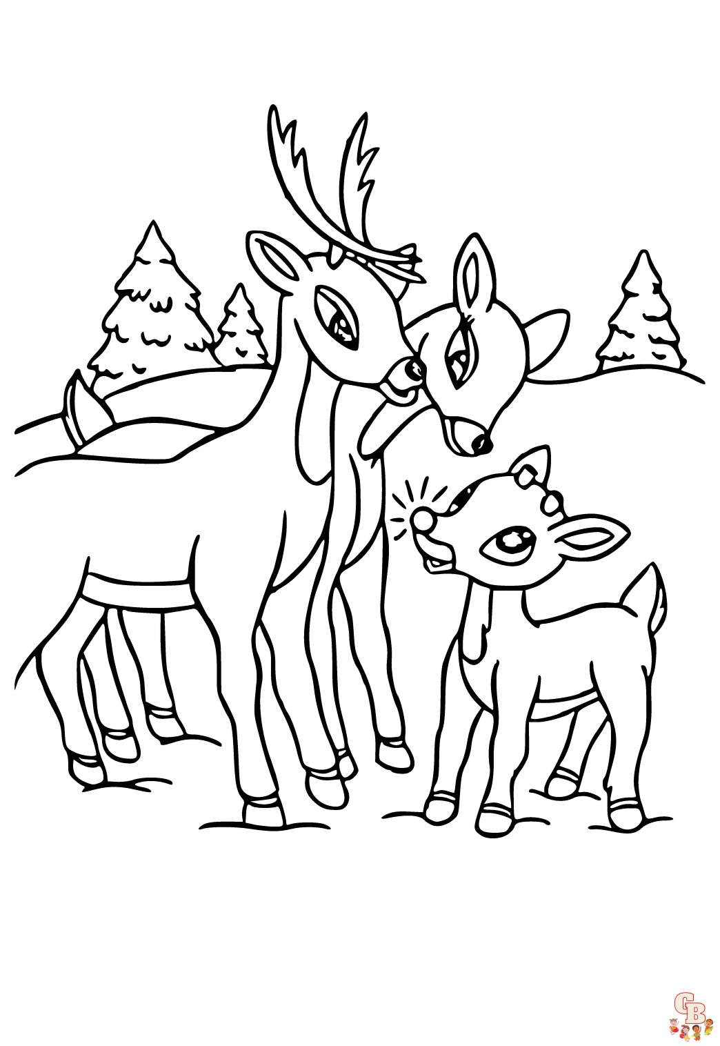 Coloriage Rudolph