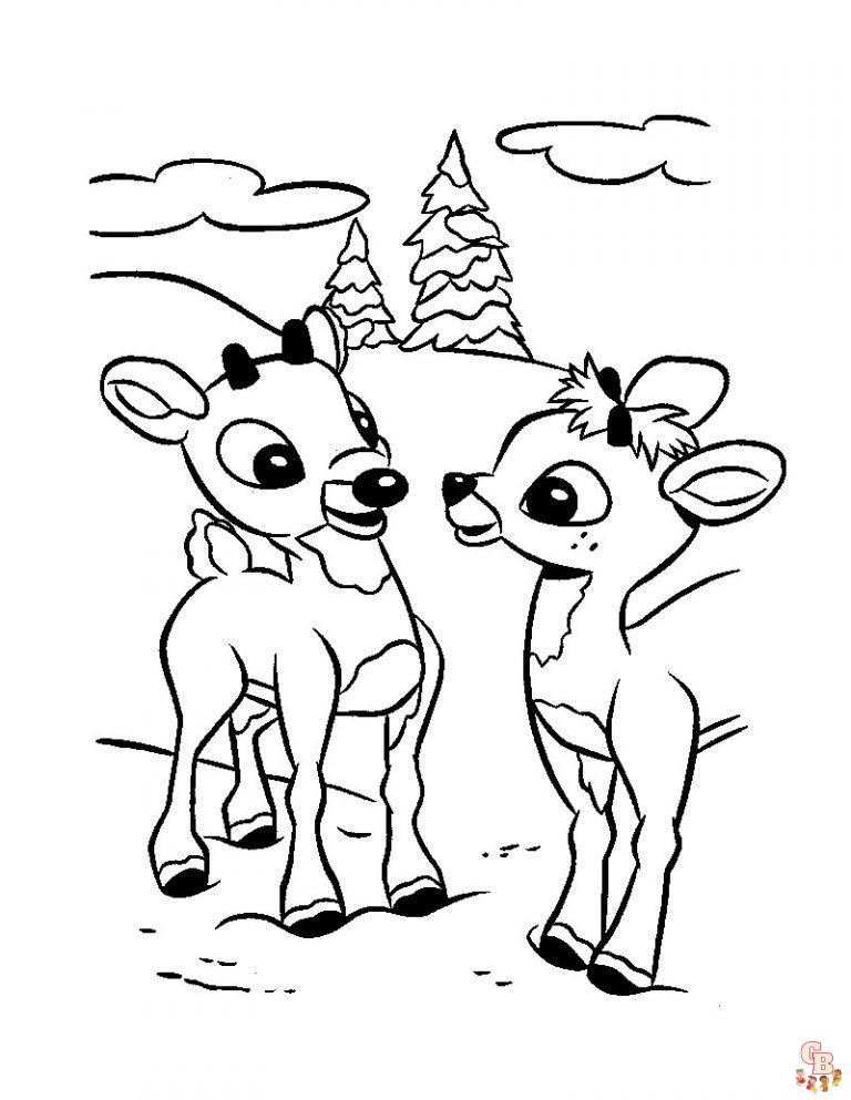 Coloriage Rudolph