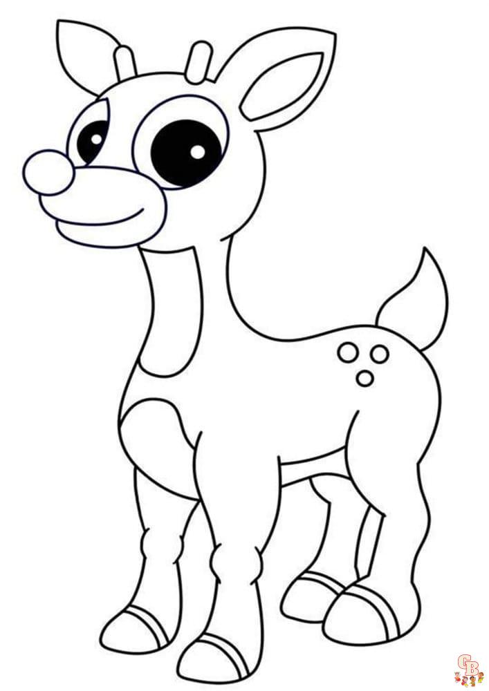 Coloriage Rudolph