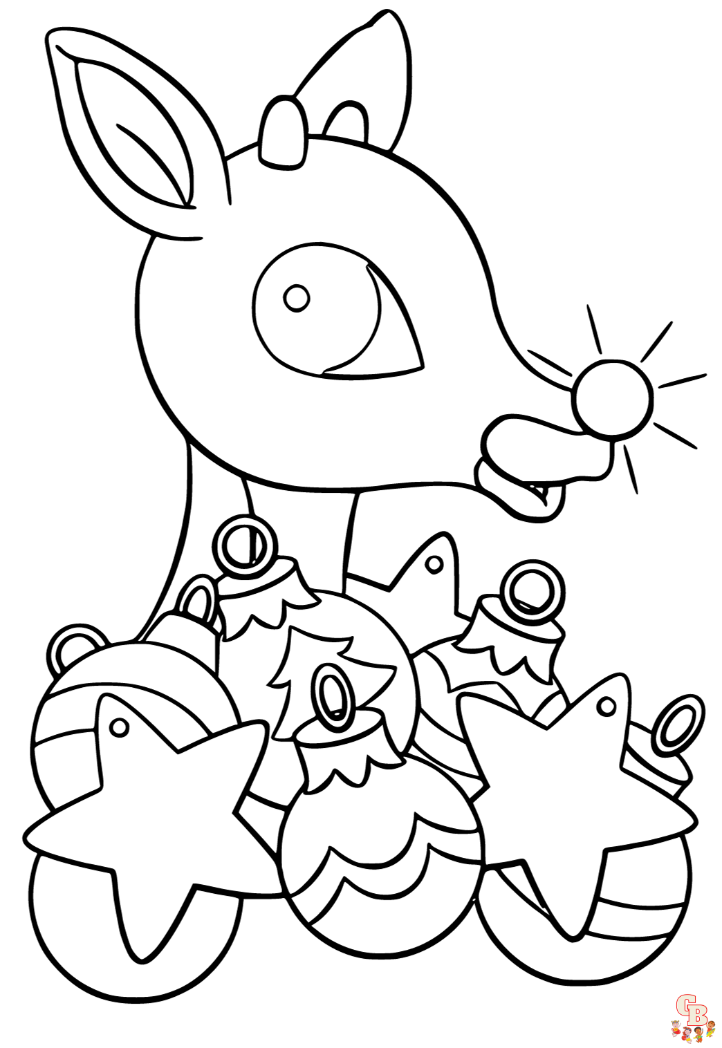 Coloriage Rudolph