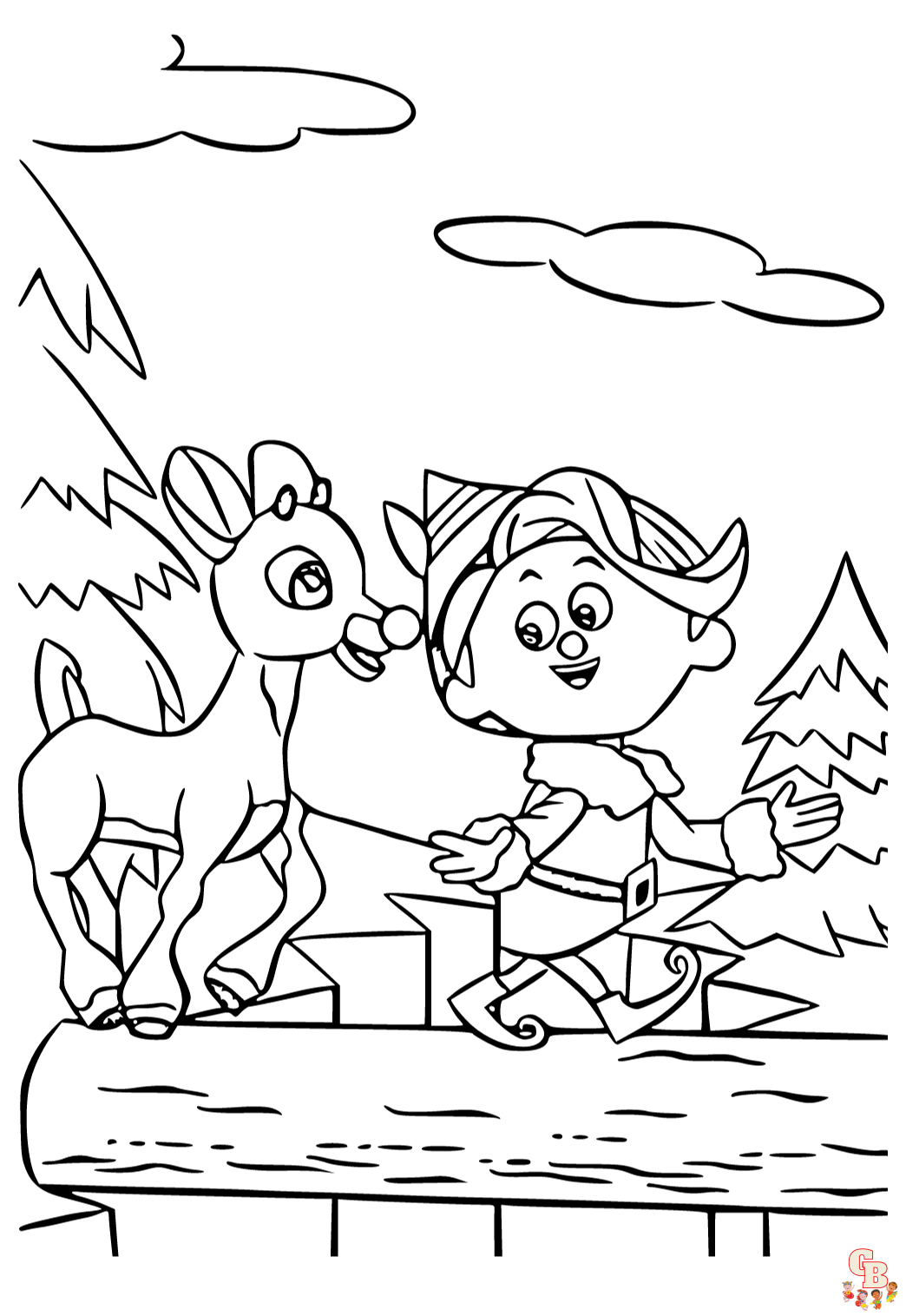 Coloriage Rudolph