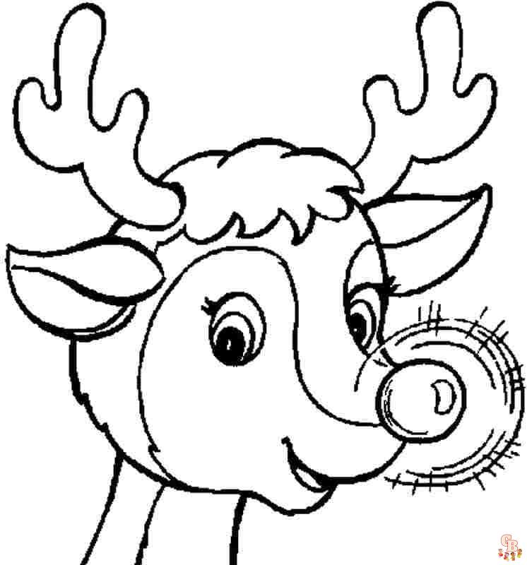 Coloriage Rudolph