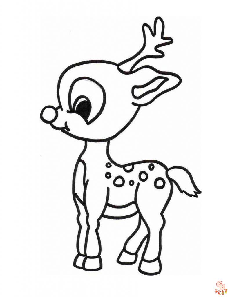 Coloriage Rudolph