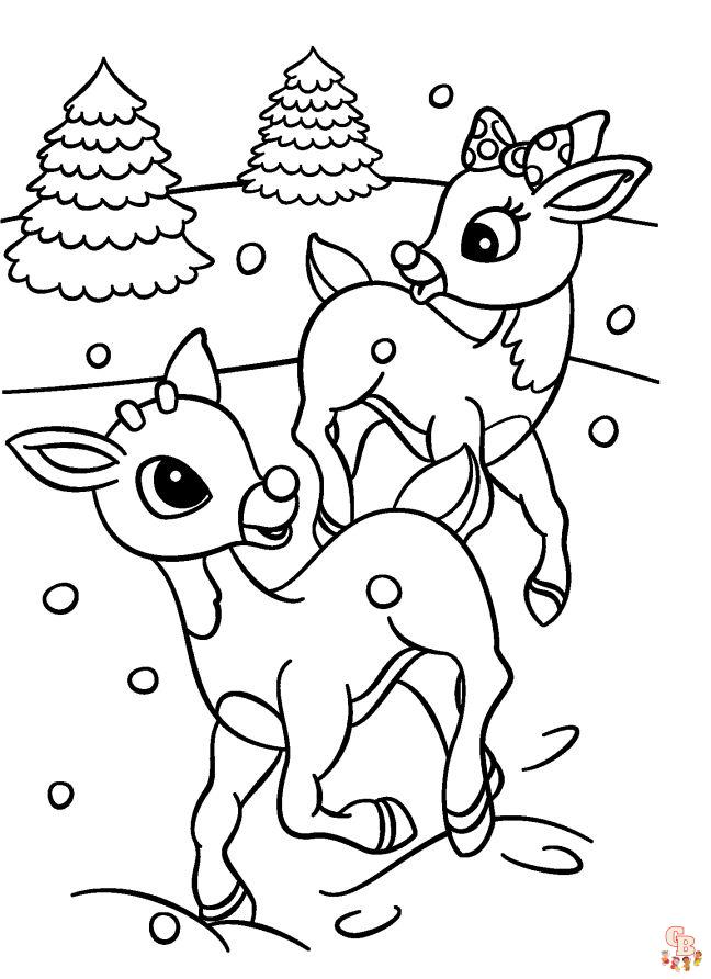 Coloriage Rudolph