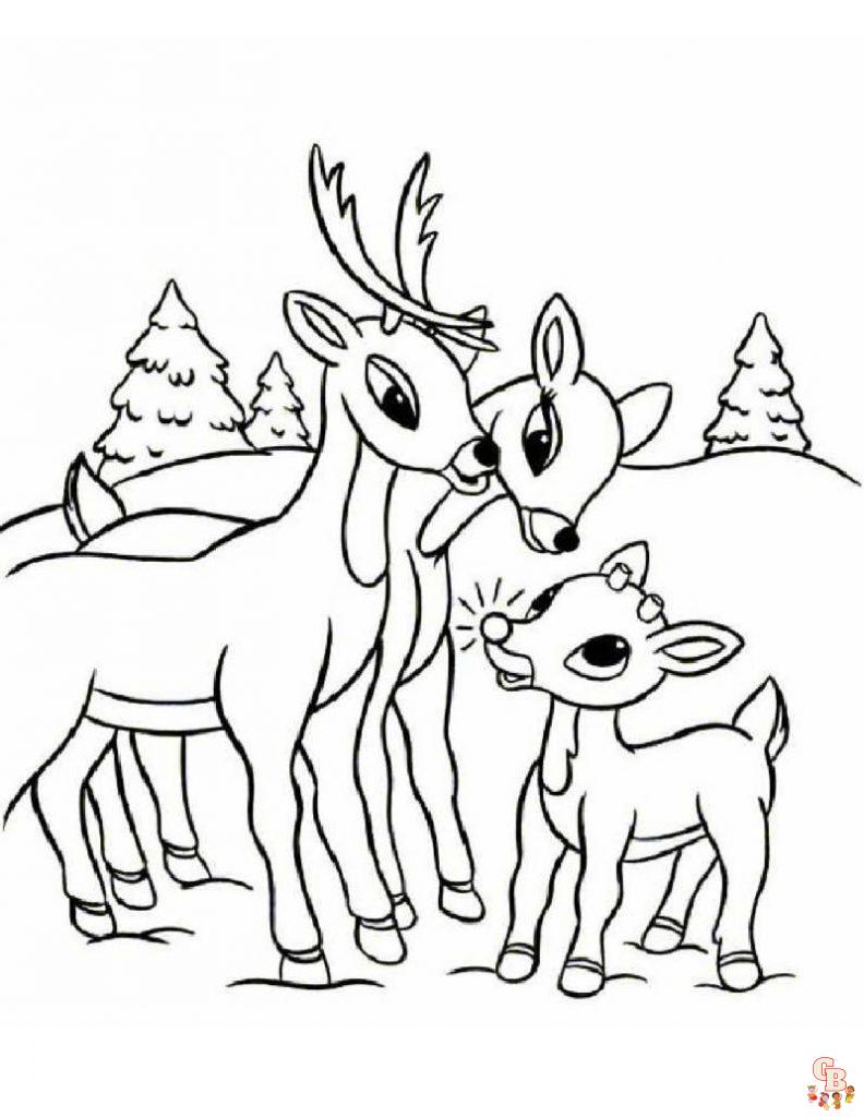 Coloriage Rudolph