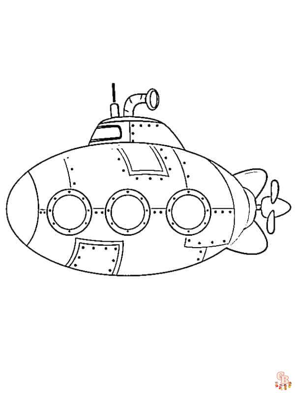 Coloriage Sous marin