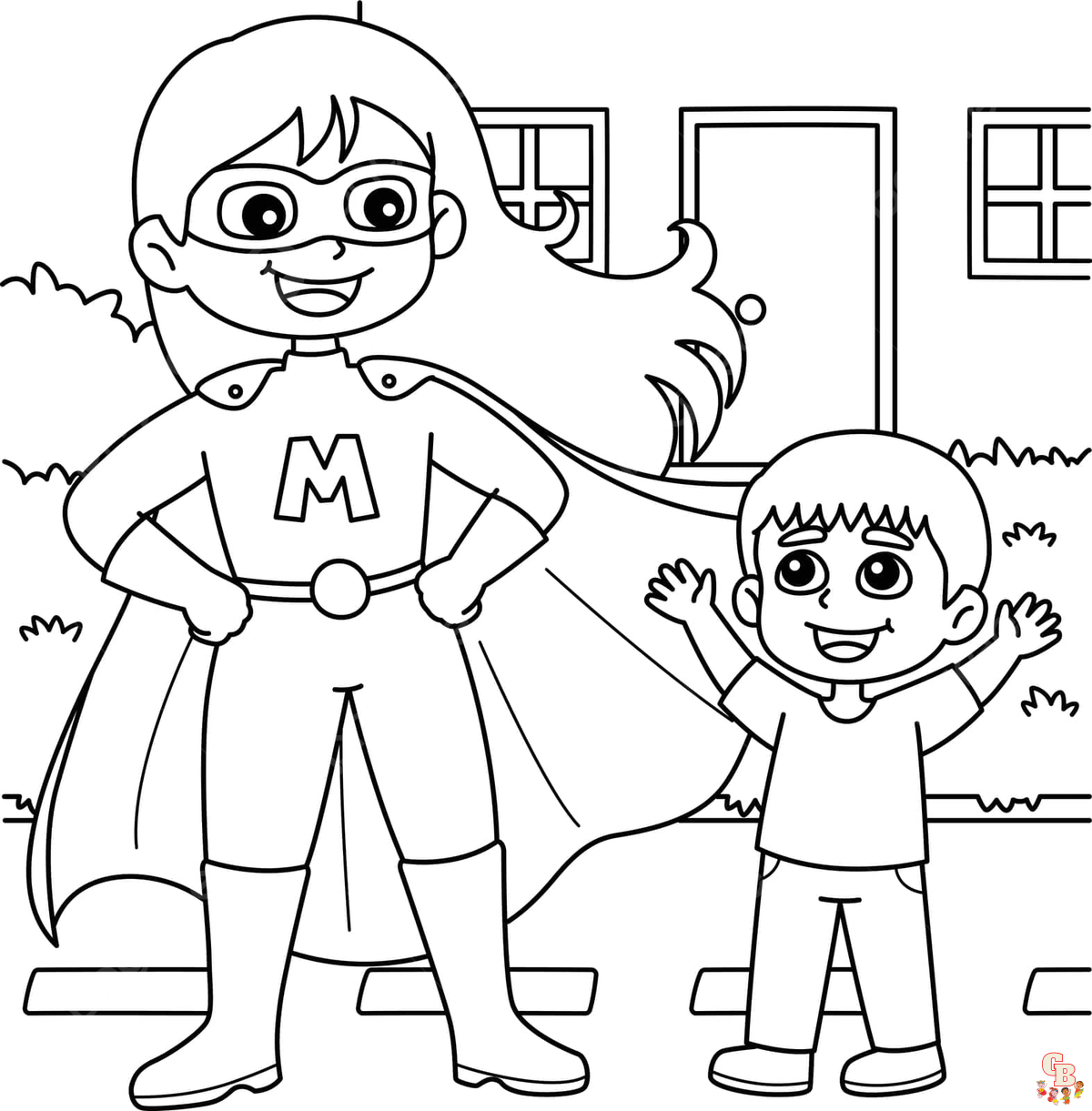 Coloriage Super Maman