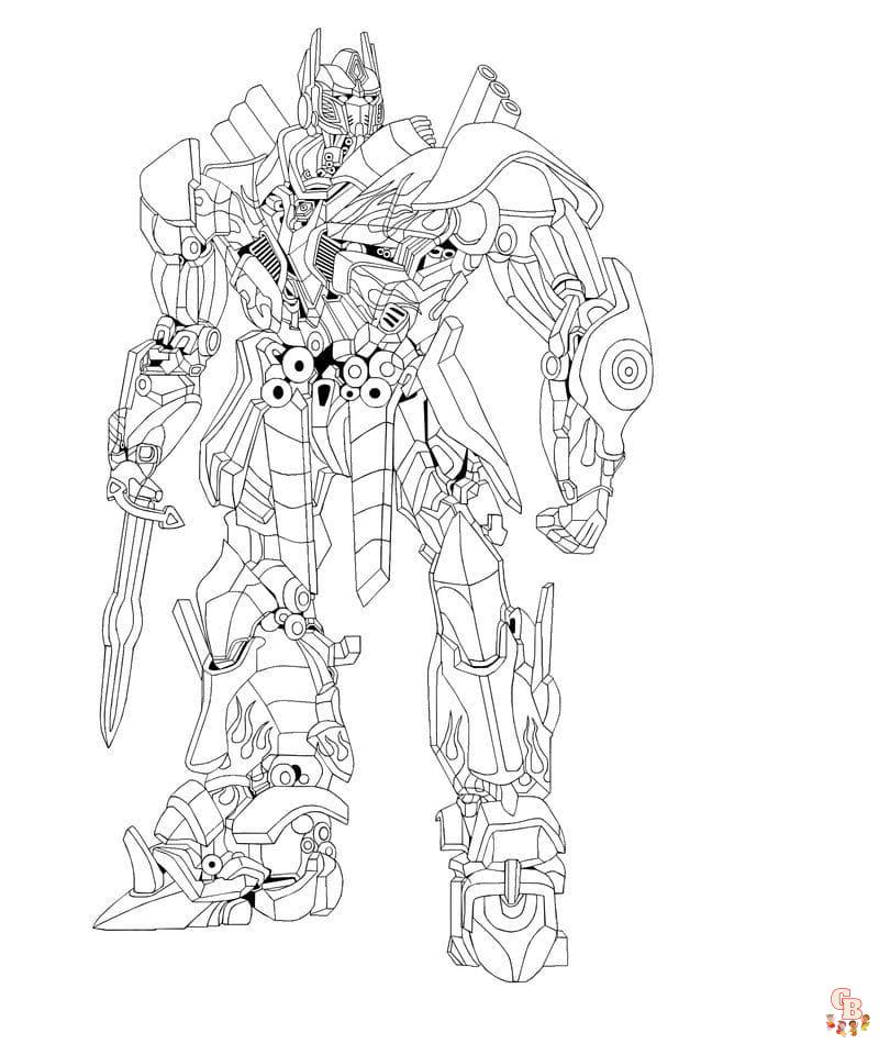 Coloriage Transformers prime Beast Hunters