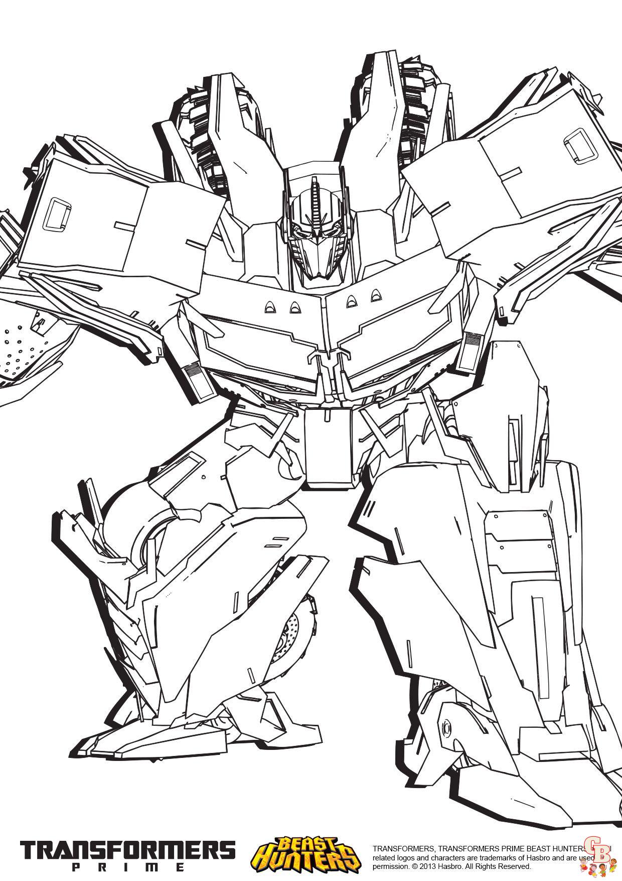 Coloriage Transformers prime Beast Hunters